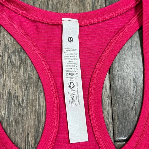 Lululemon NWT Swiftly Tech Racerback Tank Top 2.0 *Hip Length Passionate - Picture 9 of 10